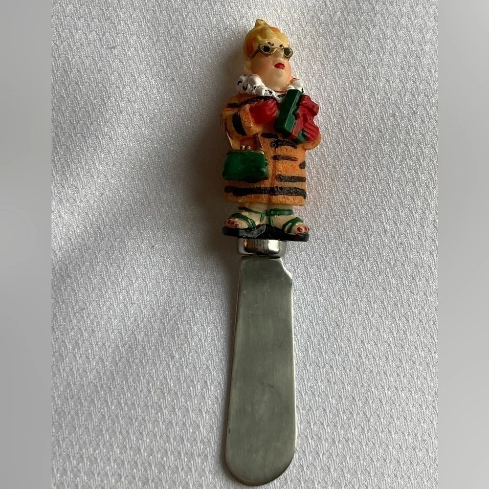 Boston Warehouse stainless China Christmas butter knives